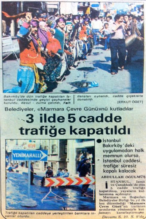 Şekil-45 : 18 Eylül 1977 tarihli Milliyet Gazetesi küpürü Özellikle turistlere yönelik gösteriler de ön plandaydı.