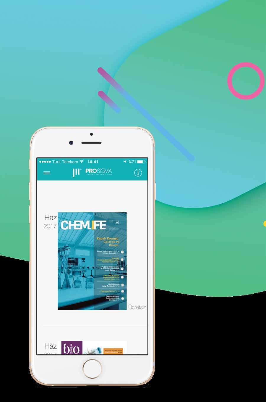 MOBIL UYGULAMA CHEMLIFE olarak, gelişmekte olan teknolojileri izleyerek Prosigma Gazetelik ile Mobil Uygulama ve Tablet Yayını na adım attık.