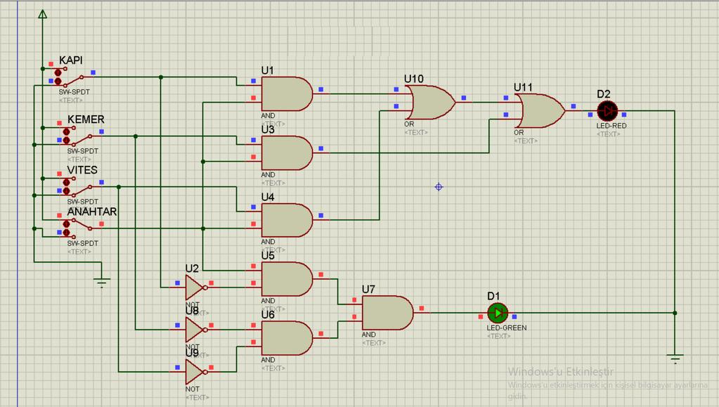 20 EET-205 SAYISAL ELEKTRONİK - I LABORATUVARI DENEY NO : 4 DENEYİN ADI : ÖRNEK UYGULAMA Bu deney ile amaçlanan çeşitli mantık kapıları kullanarak bir otomobilin güvenlikli başlatma sisteminin