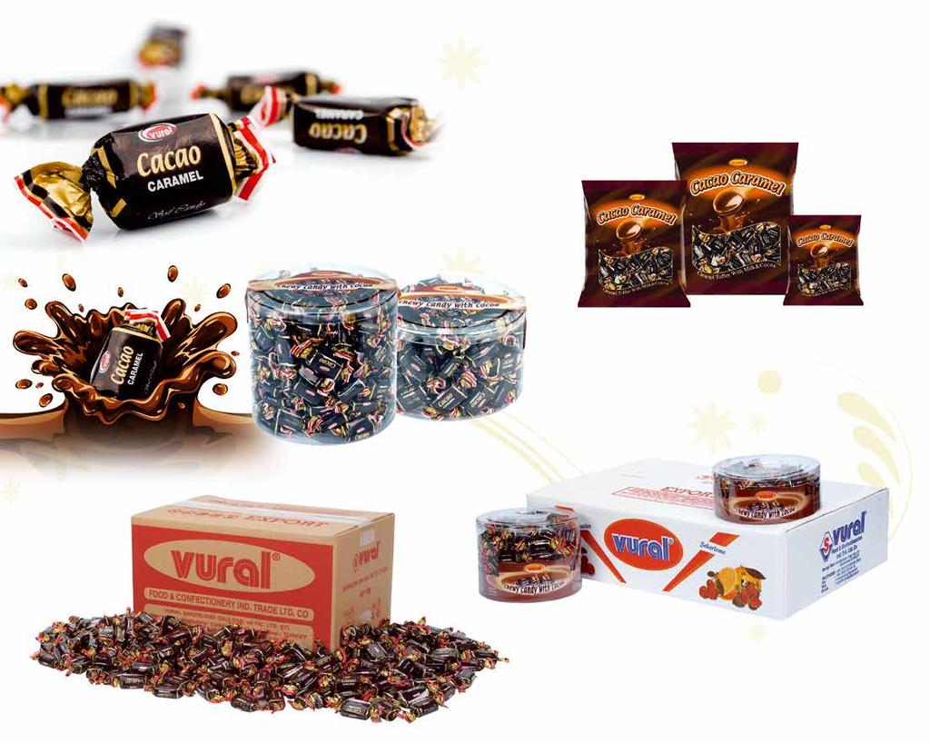 KAKAO KARAMELLİ TOFFE ŞEKER Toffee Candy with Cacao-Caramel M 3703 300 gr.