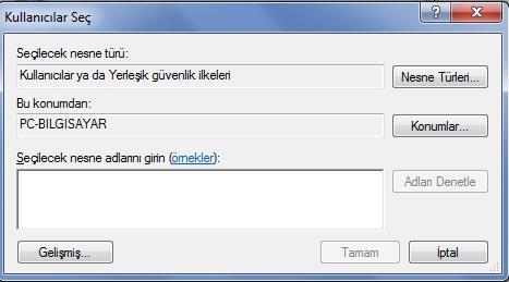 Yerel gruba üye ekleme Windows arabirimini kullanarak yerel gruba bir üye eklemek için: Bilgisayar Yönetimi\Sistem Araçları\Yerel Kullanıcı ve Gruplar\Gruplar Bu gruba bir kullanıcı hesabı veya grup