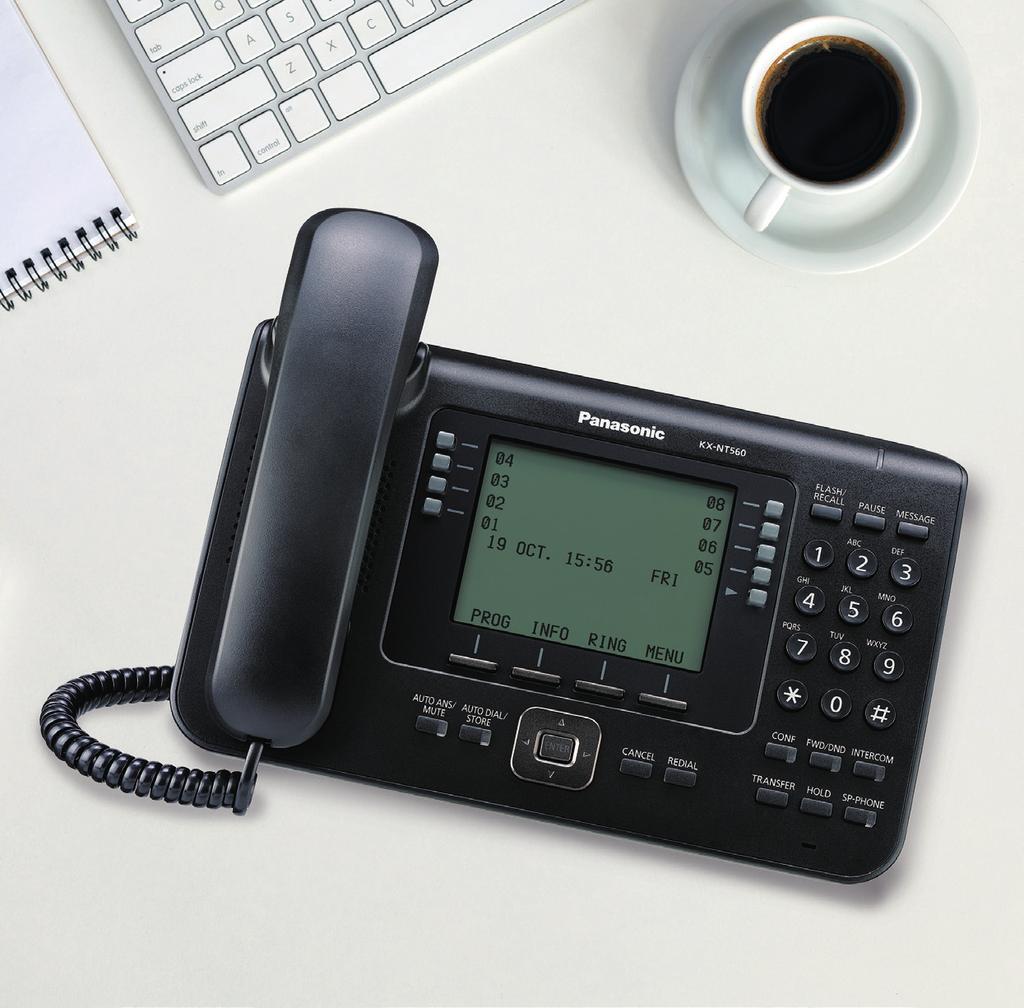IP Telefon KX-NT560 DECT Taşınabilir Terminal Güçlü Model KX-TCA385 İş ihtiyaçlarınıza yanıt vermek üzere çok çeşitli DECT terminaller