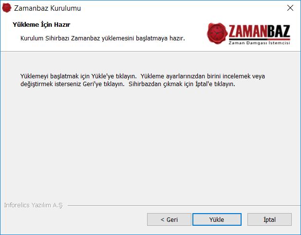 Daha sonra Zamanbaz yazılımının kurulacağı dizin ekranda gösterilir.