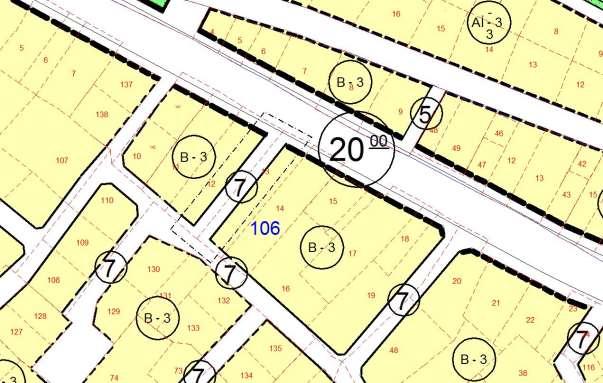 4.PLANLAMA KARARLARI Plan değişikliğine konu olan parsellerin arasından geçen 7 metrelik yol, Eskişehir caddesinin trafik akışını aksatmaması ve adı geçen parsellerin verimli kullanımı için plan