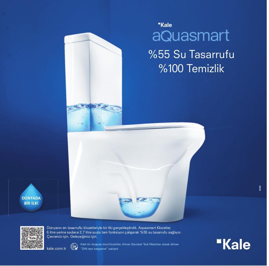 Kale Aquasmart 2014 Altın Çekül Yapı Ürün Ödülü Kale Smart Yıkama Sistemli Asma Klozet ve Asma Klozet