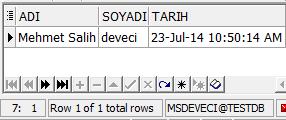 DEFAULT DEĞERİNİ KULLANMAK Test tablosu oluşturup soyadı kolonunu default yapalım create table test_table ( adi varchar2(40), soyadi varchar2(40) default 'deveci',