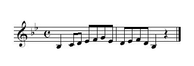 Özellikle Obuaların kalın melodilerini çalarken oldukça yardımcı durumundadır. 3.6.3.2.3 Si b.