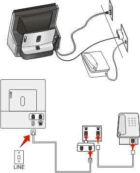 Bağlamak için: Prizden gelen kabloyu yazıcının bağlantı noktasına takın.