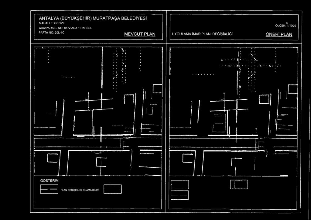 20L-1C MEVCUT PLAN UYGULAMA İMAR PLANI DEĞİŞİKLİĞİ K