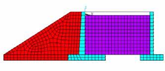 Dolgu zeminin birim kütlesi 18 kg/m 3, elastisite modülü E= 75 MPa ve Poisson oranı ise υ=,4 olarak dikkate alınmıştır.