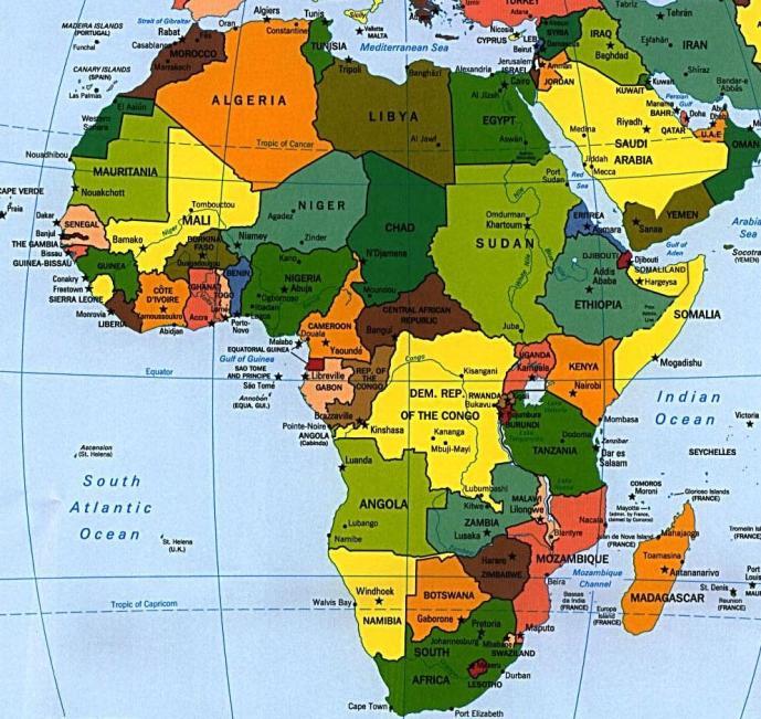 Afrika Mısır, Tunus, Cezayir ve Libya daki huzursuzluk, çatışma ve gösteriler, bölgede belirsizlik yaratmıştır.