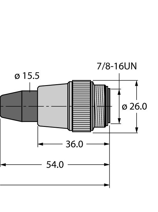 0 uzatma, 5 metre; A-erkek/A-dişi RKM52-2-RSM52 6914150 Güç besleme kablosu, 7/8'' erkek düz-7/8" dişi düz, 2 m RKM52-2M 6604711 Güç besleme kablosu,