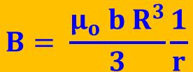 Telin kesitindeki akım yoğunluğu, b atı bi sabit olmak üzee, J=b ifadesi ile
