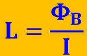 Devrede B nin büyüklüğü her yerde I ile orantılıdır. Yani: L devrenin öz indüklenmesi olarak adlandırılır.