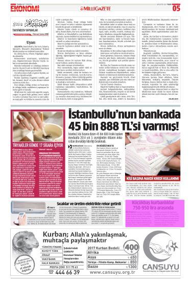 Sayfa : 5 İSTANBUL Tiraj :