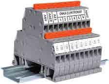 3 A 8,38 100 ONKA-1331 MRK-S 6 mm 2 6 mm 2 Baralı 6.3 A 9,25 100 ONKA-1341 MRK-S 6 mm 2 6 mm 2 12 V AC/ DC LED 6.