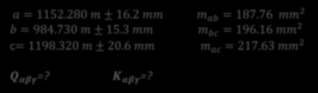 UYGULAMA 7 (m a, m b ve m c ) nin birimi (mm) olduğundan, katsayılarında