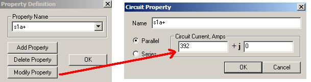 Circuit sekmesi altında, ismi belirlenmiş olan sargının özellikleri Add Property seçeneği ile belirlenir. Oluklardan geçen akımın değeri Amper sarım cinsinden gerekli yere yazılır.