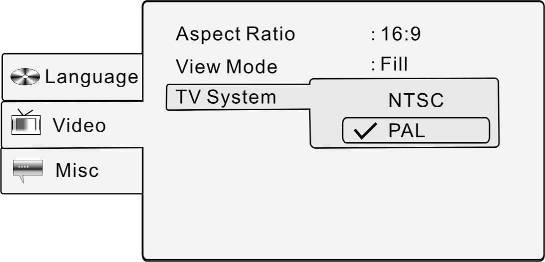 View Mode (Görüntü Modu) Ekran görüntüleme modunu ayarlamak için bu seçeneği seçin.