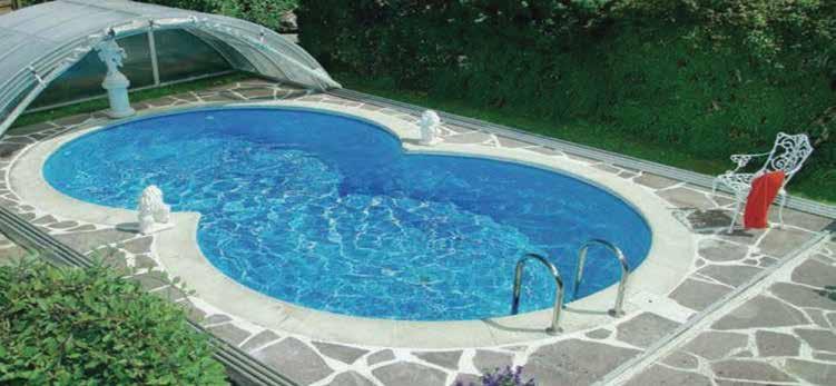 PREFABRİK HAVUZLAR prefabricated swimming pools RIVA KRETA HAVUZLARIN ORTAK SİSTEMLERİ - Tüm modellerde yenilenen askı profili, liner değişimi, sonradan jet stream uygulaması gibi