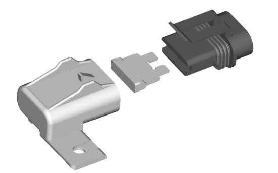 c d e - Çrk ve tnk seviye konektörü - Tnı konektörü c - 14 pimli klo demeti konektörü d - Temiz elektrik klosu konnektörü e - Kıç ytırmsı klo demeti konektörü