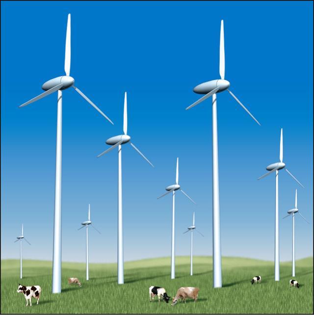 Rüzgâr Çiftliği Bu sistemle elde edilen
