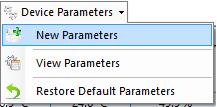 d) Device Parameters Device Parameters menüsünden; New