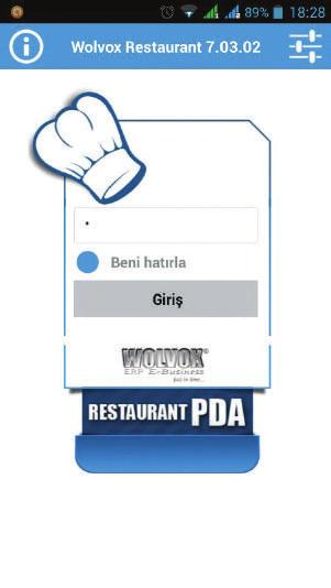 Restaurant PDA (Windows, Android, IOS) Programa ilave olarak
