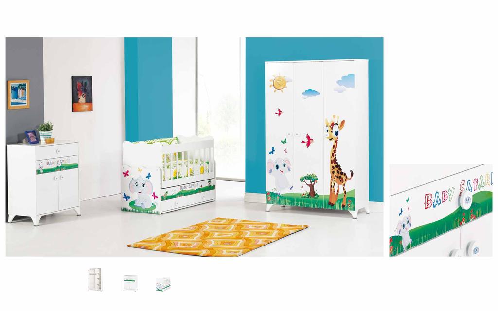 Baby Safari Bebek Odası / Babyroom 6101.10 6102.10 6122.