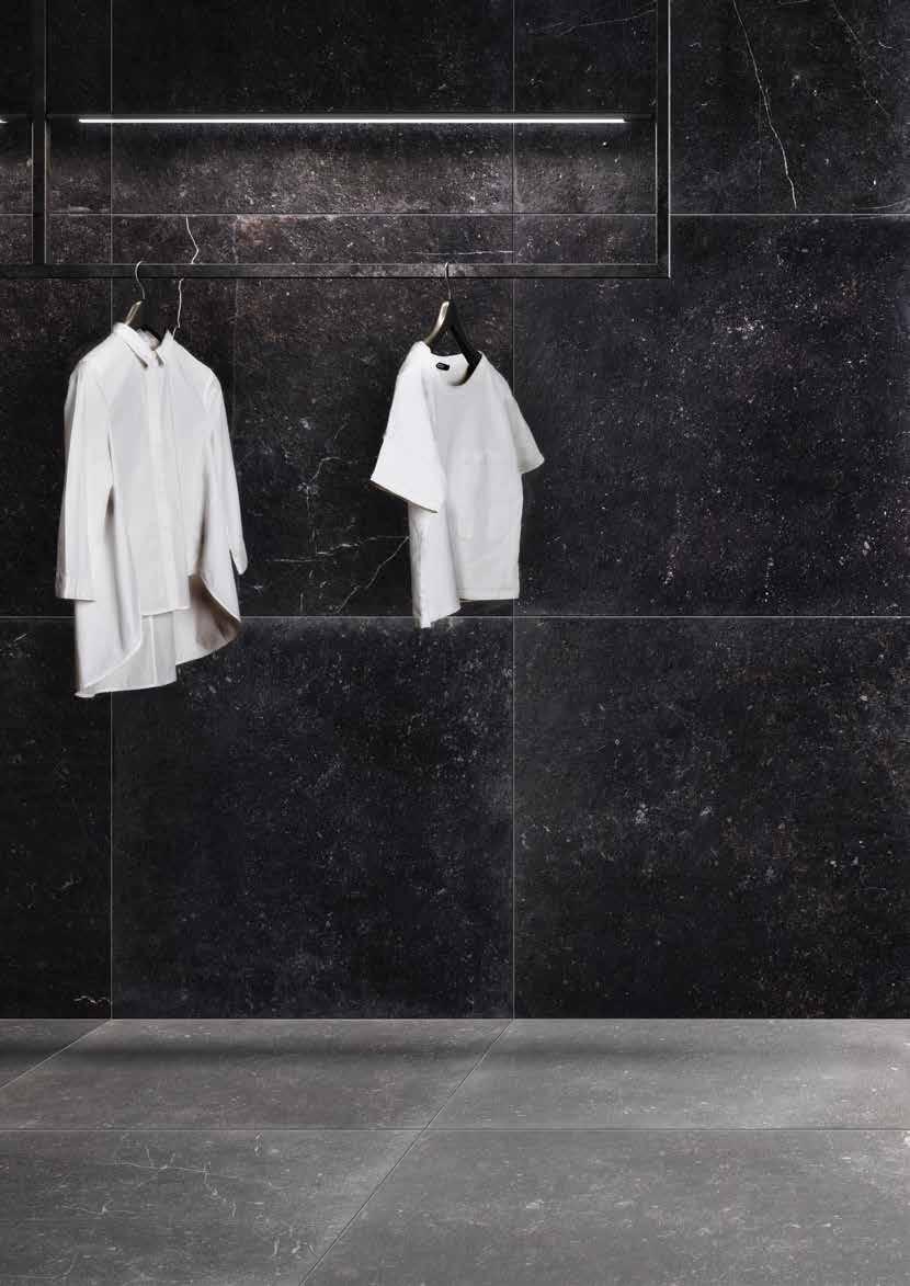 Duvar Porselen Karoları / Wall Porcelain Tiles : K945841R 80x80 Urban Blue Antrasit Antik / Anthracite Antique