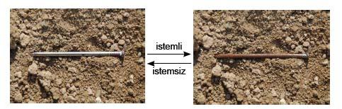 İstemli ve İstemsiz Değişimler Günlük yaşantımızda karşılaştığımız pek çok fiziksel ve kimyasal değişimlerde değişimin bir akış yönü vardır.