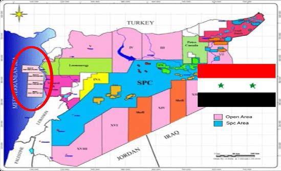 Harita-11: Suriye Tarafından İlan Edilen Petrol Arama Sahaları 163 Suriye, bu kanun ile otuz beş deniz mili olarak ilân ettiği kara sularını sadece on iki deniz miline indirmekle kalmamış; ayrıca