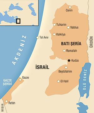 İ. FİLİSTİN (GAZEE ŞERİDİ) Gazze Şeridi Akdeniz kıyısında 40 kilometre uzunluğunda dar bir sahil şerididir.