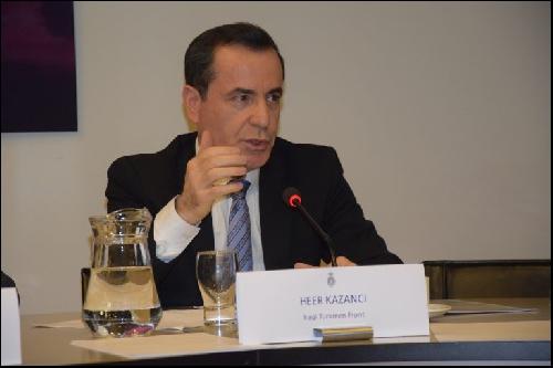Türkmen Gurbetçiler Derneği Başkanı Latfiye Tormalı ve Türkmen yetkililer de eşlik etti.