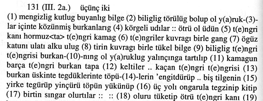 Aşağıda ise Türkiye de 1970 sonrası yapılan çalışmalar yer alır. Üstte, S.