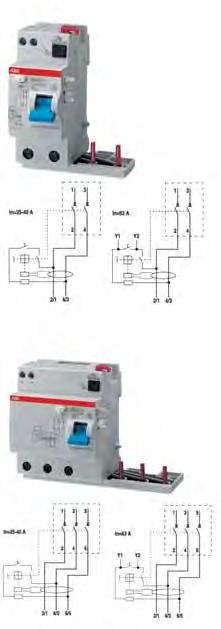 System Pro M ürünleri RCCB - toprak kaçak akım koruma anahtarları AC F 200 AC selektif tipi standart: IEC/EN 608 (AC kaçak akımlara karşı koruma ve selektivite) Kullanım Alanı F202 AC S Kutup Sayısı