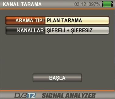 Turuncu Seviye Güç barının, ayarlar menüsünden seçeceğiniz Max ve Min değerlerin içinde olup olmadığını yeşil bölgeye bakarak görebilirsiniz.