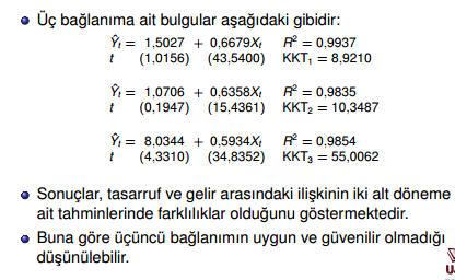 Yapısal Kararlılığın Sınanması HKT =8,90 HKT =0,487 HKT =55,006.-0.