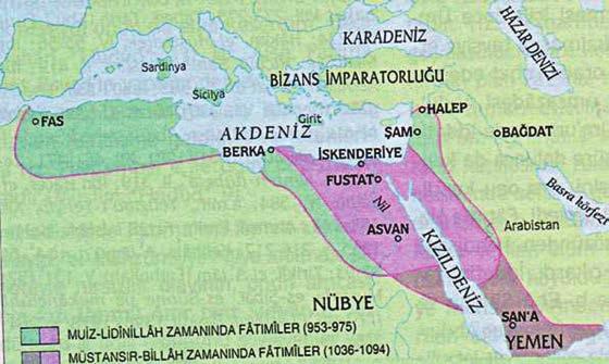 1. FÂTIMÎLER Fâtımîler 909-1171 yılları arasında Kuzey Afrika, Mısır ve Suriye de hüküm süren bir Şii devletidir. Hanedan adını Hz. Fâtıma dan alır. Devletin kurucuları kendilerinin Hz. Fâtıma ve Hz.