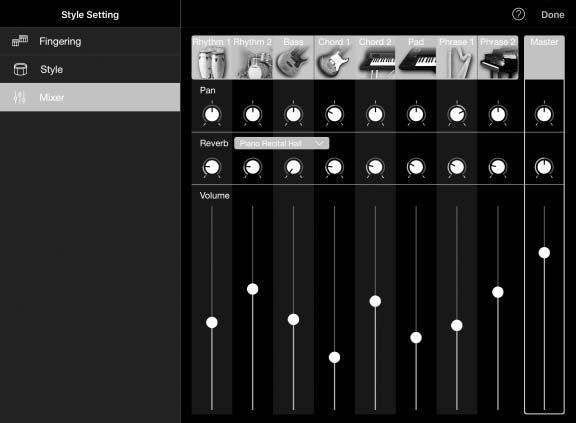 Uygulama MIDI verilerinin notalarını, hatta bir ses şarkısının akorlarından otomatik olarak belirlenen eşliğin notalarını gösterir.