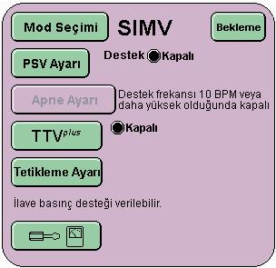 Adım 42. Mod seçim panelinde TTV plus düğmesine basın. Not: Akış sensörü olmadan işlev testi yapılıyorsa Adım 42. den Adım 46. ya atlayın. Adım 45.