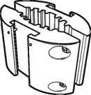 Öğe Tek kullanımlık hasta devreleri ve hazneleri ile kullanılan Isıtıcı Adaptörü ve MR730 Nemlendirici Isıtıcı Tabanı.