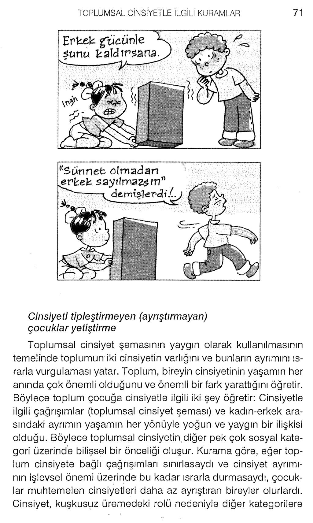 Cinsiyeti tipieştirmeyen (ayrıştırmayan) çocuklar yetiştirme Toplumsal cinsiyet şemasının yaygın olarak kullanılmasının temelinde toplumun iki cinsiyetin varlığını ve bunların ayrımını ısrarla