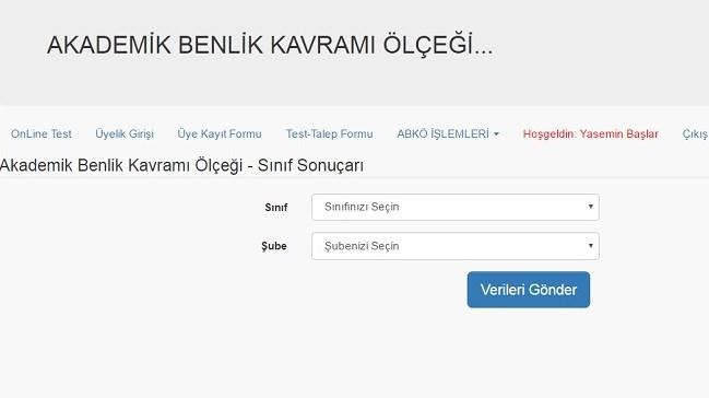 SINIF DU ZEYI NDE SONUÇLAR Sınıf düzeyindeki sonuçlara ulaşmak için öncelikle İŞLEMLER açılır