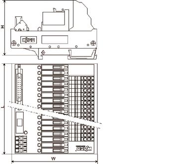 2 PLC' nin Paralel Çalışması için 16DI, Flat Konnektör ve Klemens Bağlantısı 2 PLC' nin Paralel Çalışması için 16DO, Flat Konnektör ve Klemens Bağlantısı, 2 PLC' nin Paralel Çalışması için 16DI, 3