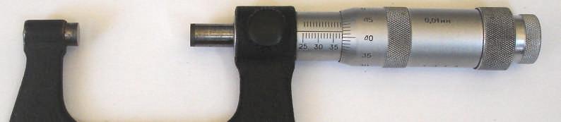 2.2.2. 25 50 mm lik Mikrometre Bu mikrometreler 25 mm den 50 mm ye kadar olan ölçüleri ölçer (Şekil 2.7). Şekil 2.7. 25-50 mm lik Mikrometre 2.2.3.