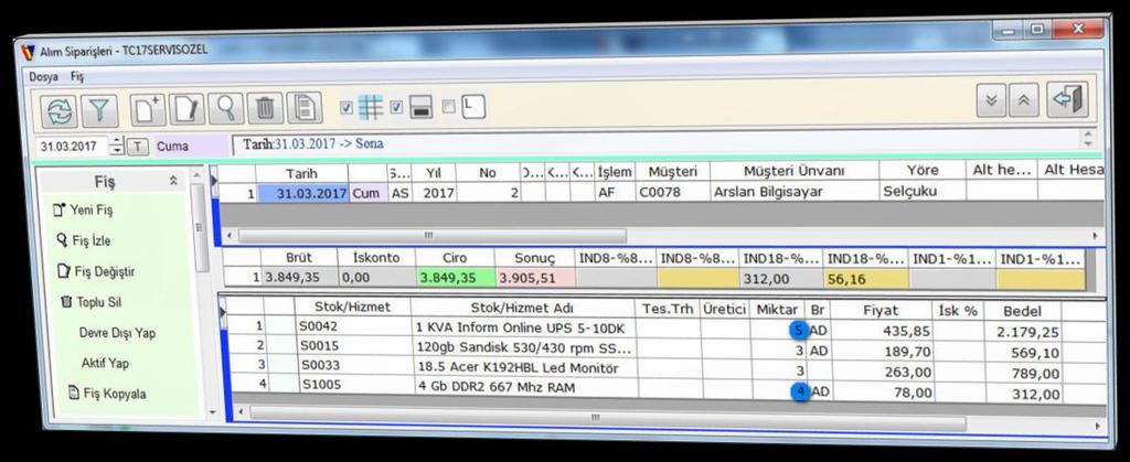 Otomatik siparişten karşılama yapılabilir; Emanet için emanet faturadan, ihracat için