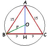 AHB dik üçgeninde: 5 =9 + AH, AH = OBH dik üçgeninde: r =9 +(-r), r=75/8 Y.G: PQ//AB, PQ =.