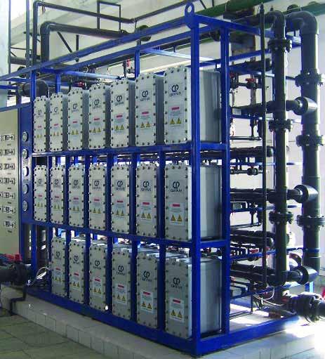 21 22 ELEKTRODEİYONİZASYON SİSTEMLERİ ELECTRODEIONIZATION SYSTEMS Elektrodeiyonizasyon Sistemleri yüksek saflıkta ürün suyu ihtiyacı duyulan proseslerde uygulanan ileri saflaştırma teknolojisidir.