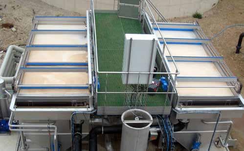 DAF systems are used in separating oil and particles in the wastewater.
